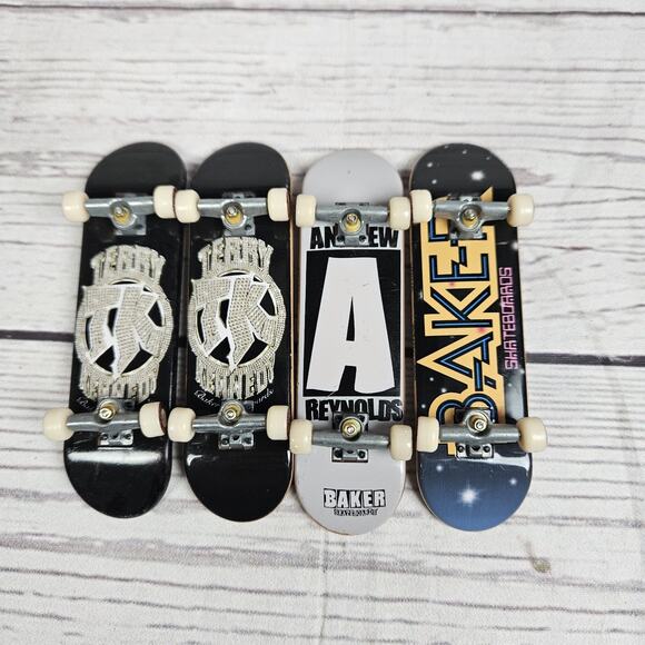 Tech Deck Lot of 4 Baker Skateboards Terry Kennedy Andrew Reynolds - Picture 1 of 2